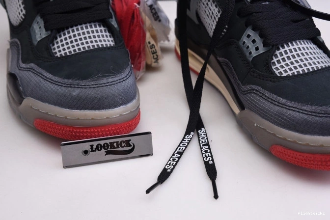 CV9388-001 x 4 Retro Off White Air Jordan Bred 0804